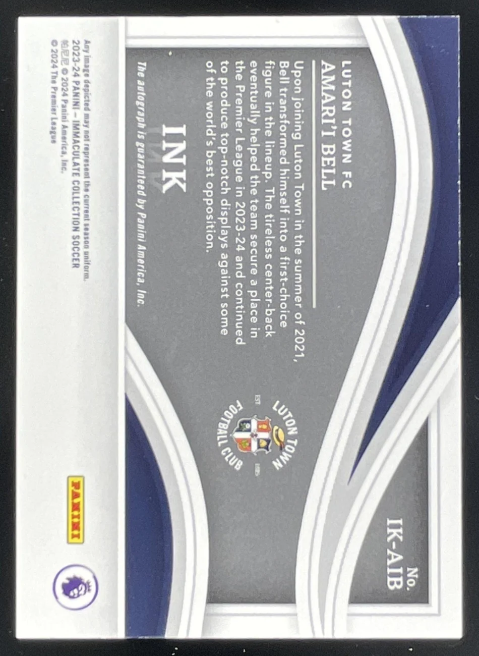 2023-24 Panini Immaculate Collection Ink Silver #IK-AIB Amari'i Bell Auto /15 - Image 2