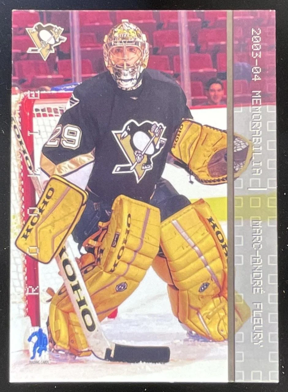 2003-04 In The Game Be a Player Memorabilia #183 Marc-Andre Fleury Rookie RC