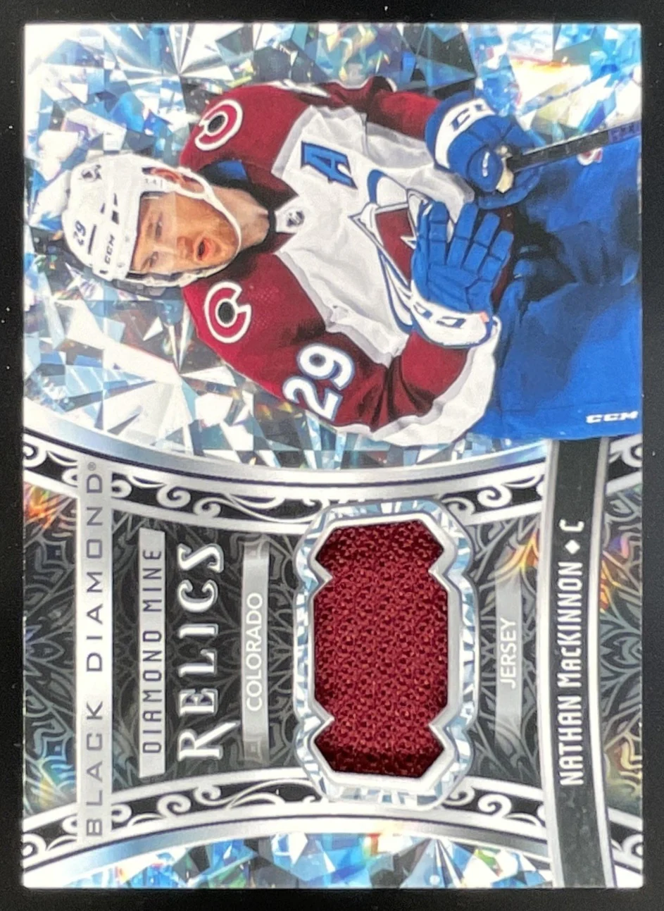 2022-23 Upper Deck Black Diamond Mine Relics #DMR-NM Nathan MacKinnon