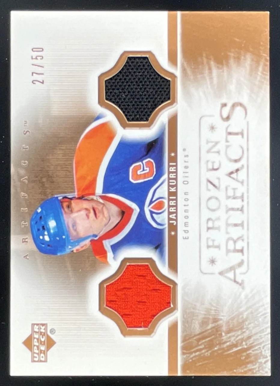2005-06 Upper Deck Artifacts Frozen Artifacts Dual Copper #FAD-JK Jari Kurri /50