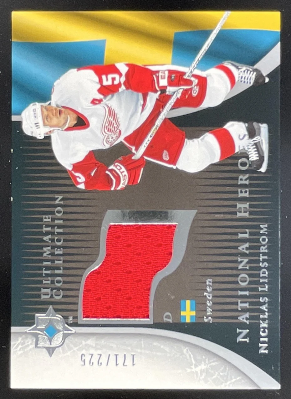 2005 Ultimate Collection National Heroes Jerseys #NHJ-NL Nicklas Lidstrom /225