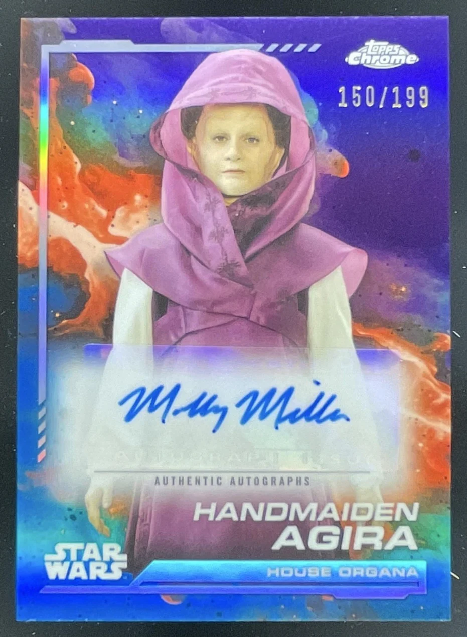 2024 Topps Chrome Star Wars Kamino Aqua #AU-MM Molly Miller Autograph Auto /199