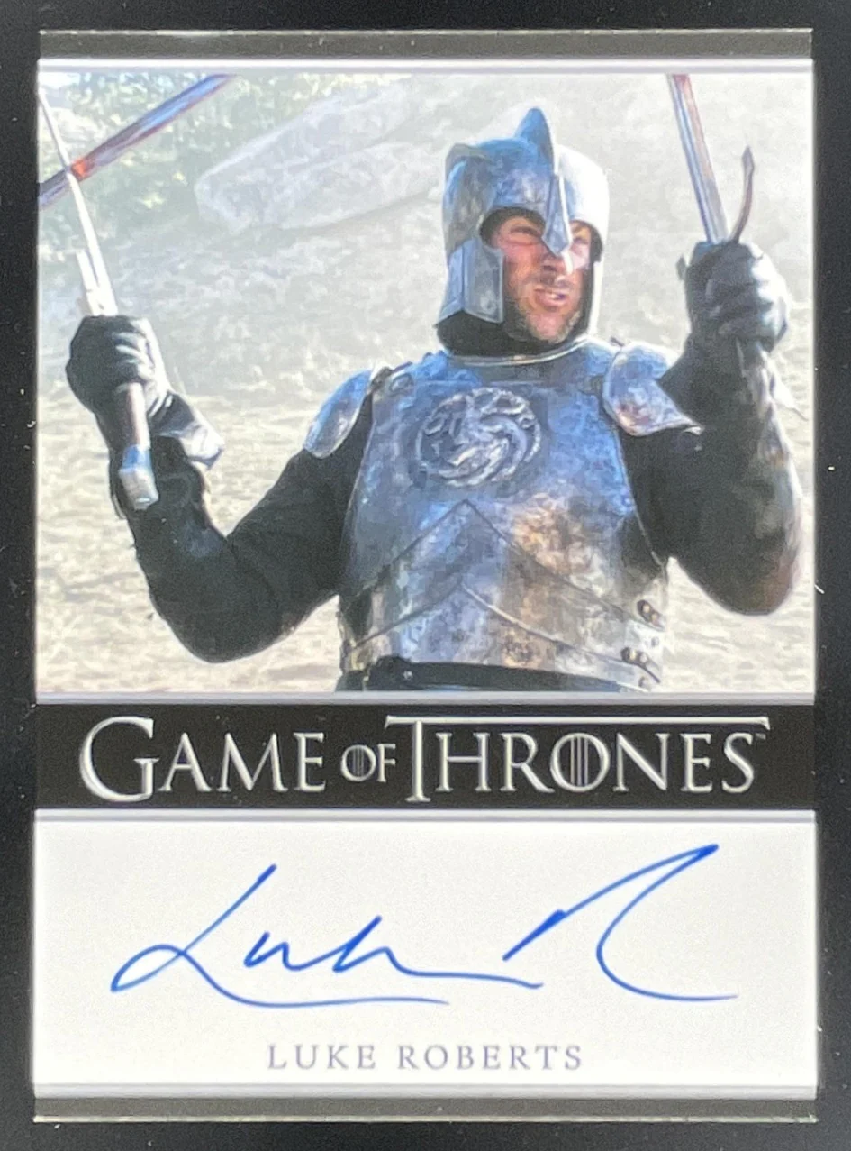 2025 Game of Thrones The Great Houses Bordered #NNO Luke Roberts Auto