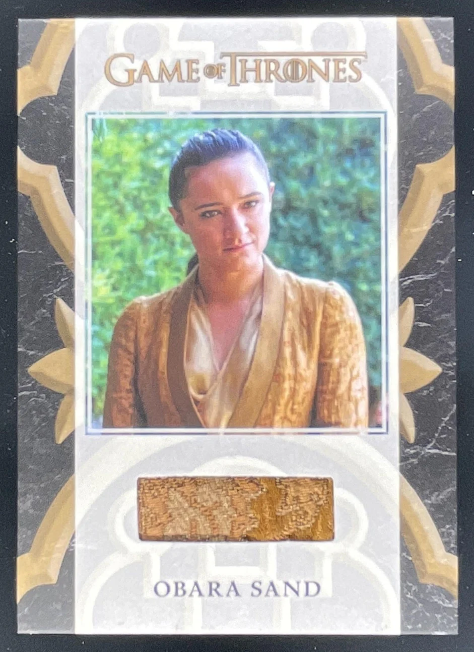 2025 Game of Thrones The Great Houses Women of the Realm Relics #WR09 Obara Sand