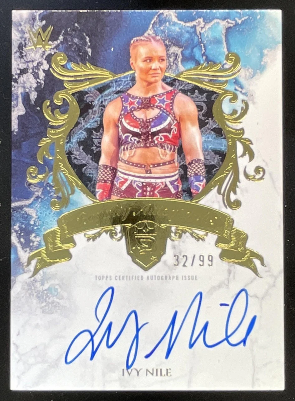 2025 Topps Royalty WWE Royalty Autographs #RAU-INI Ivy Nile Auto /99