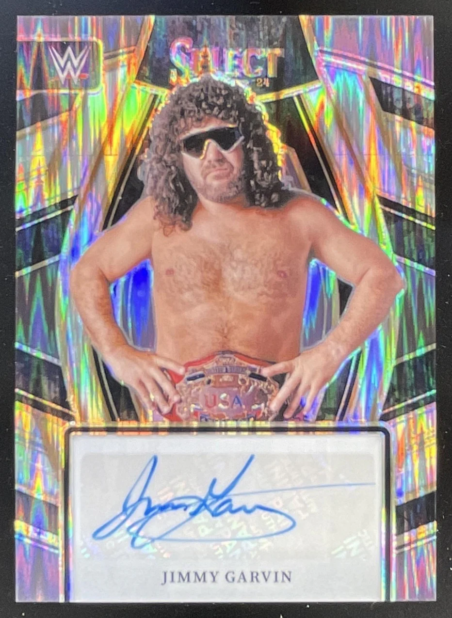 2024 Select WWE Signature Selections Flash Prizm #SL-JGV Jimmy Garvin Auto