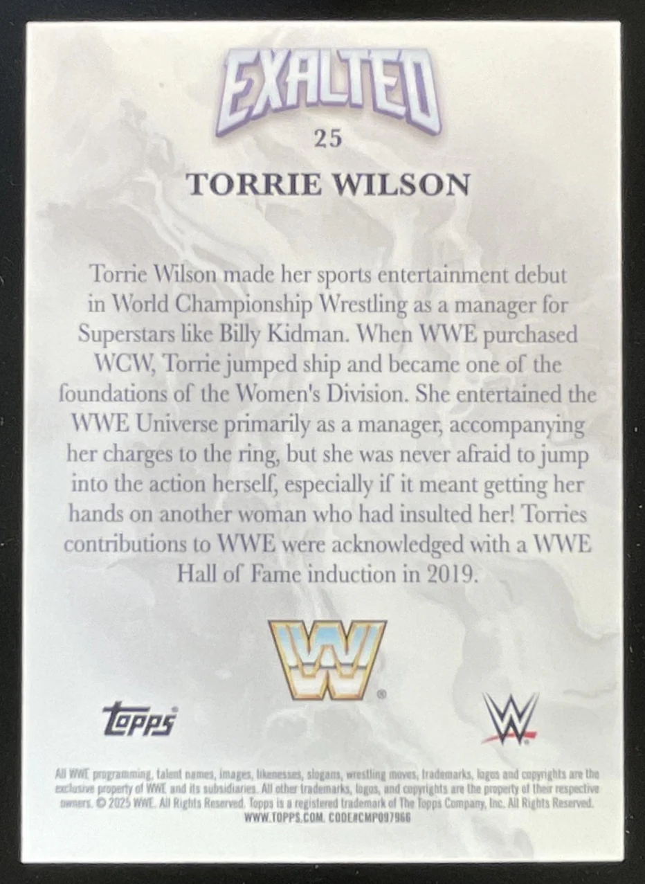 2025 Topps Exalted #25 Torrie Wilson - Image 2