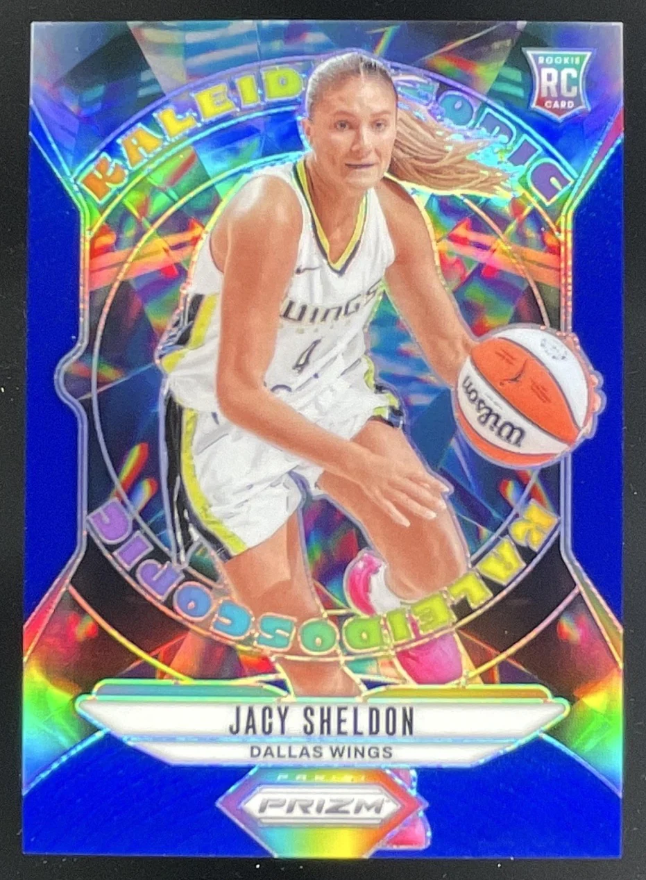 2024 Panini WNBA Prizm Kaleidoscopic Blue Prizm #3 Jacy Sheldon /49