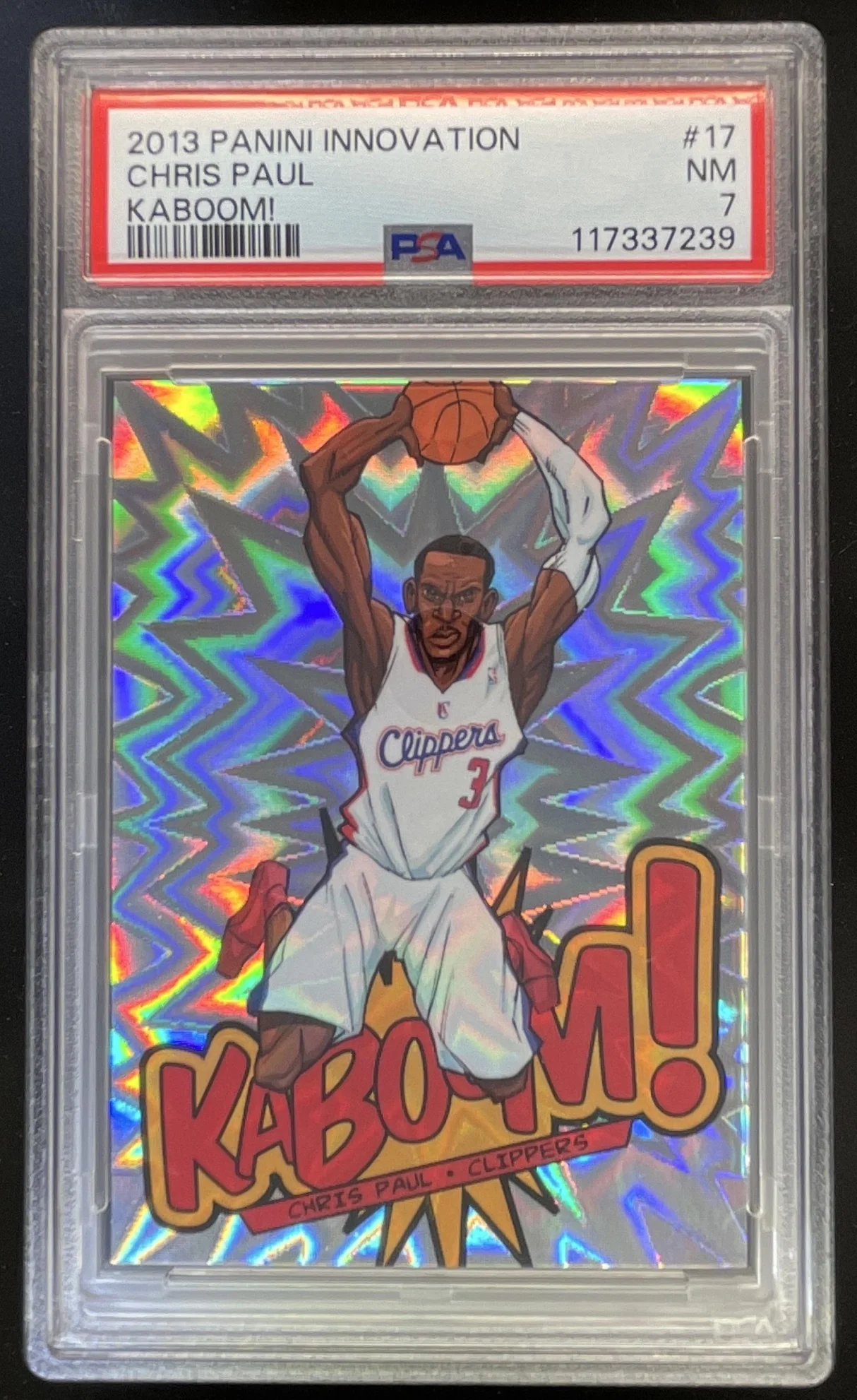 2013-14 Panini Innovation Kaboom SSP #17 Chris Paul PSA 7