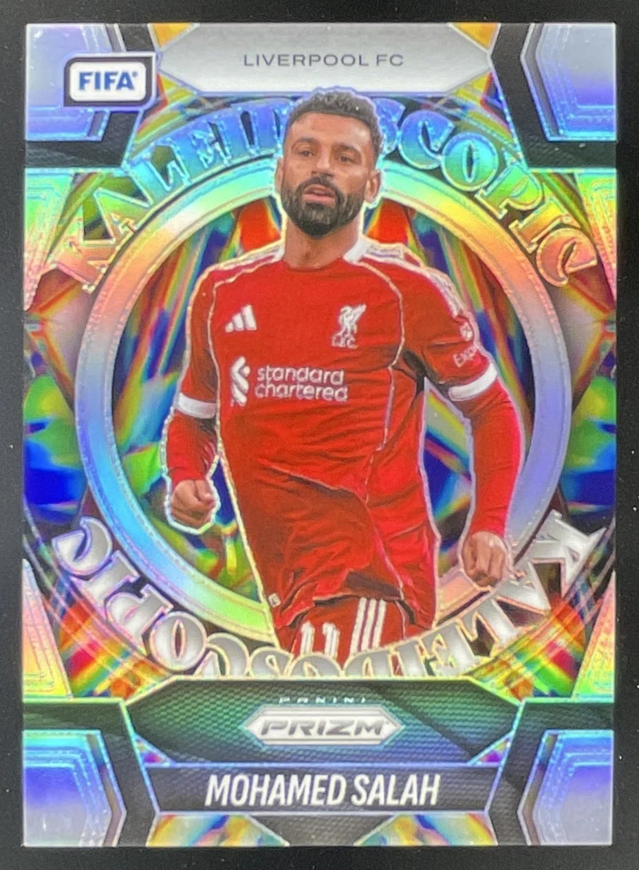 2025-26 Panini Prizm FIFA Kaleidoscopic Silver Prizms #9 Mohamed Salah