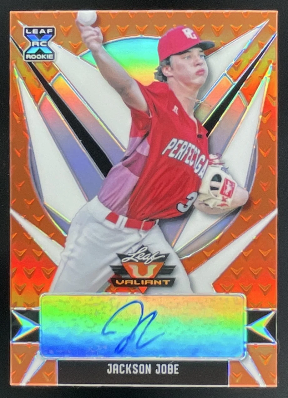 2021 Leaf Valiant Orange #BA-JJ1 Jackson Jobe RC Auto /99