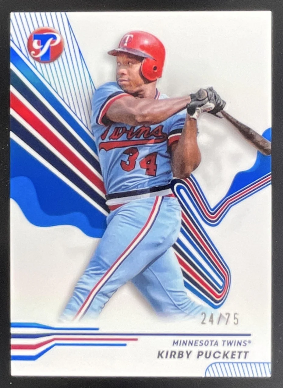 2024 Topps Pristine Blue Refractor #166 Kirby Puckett /75