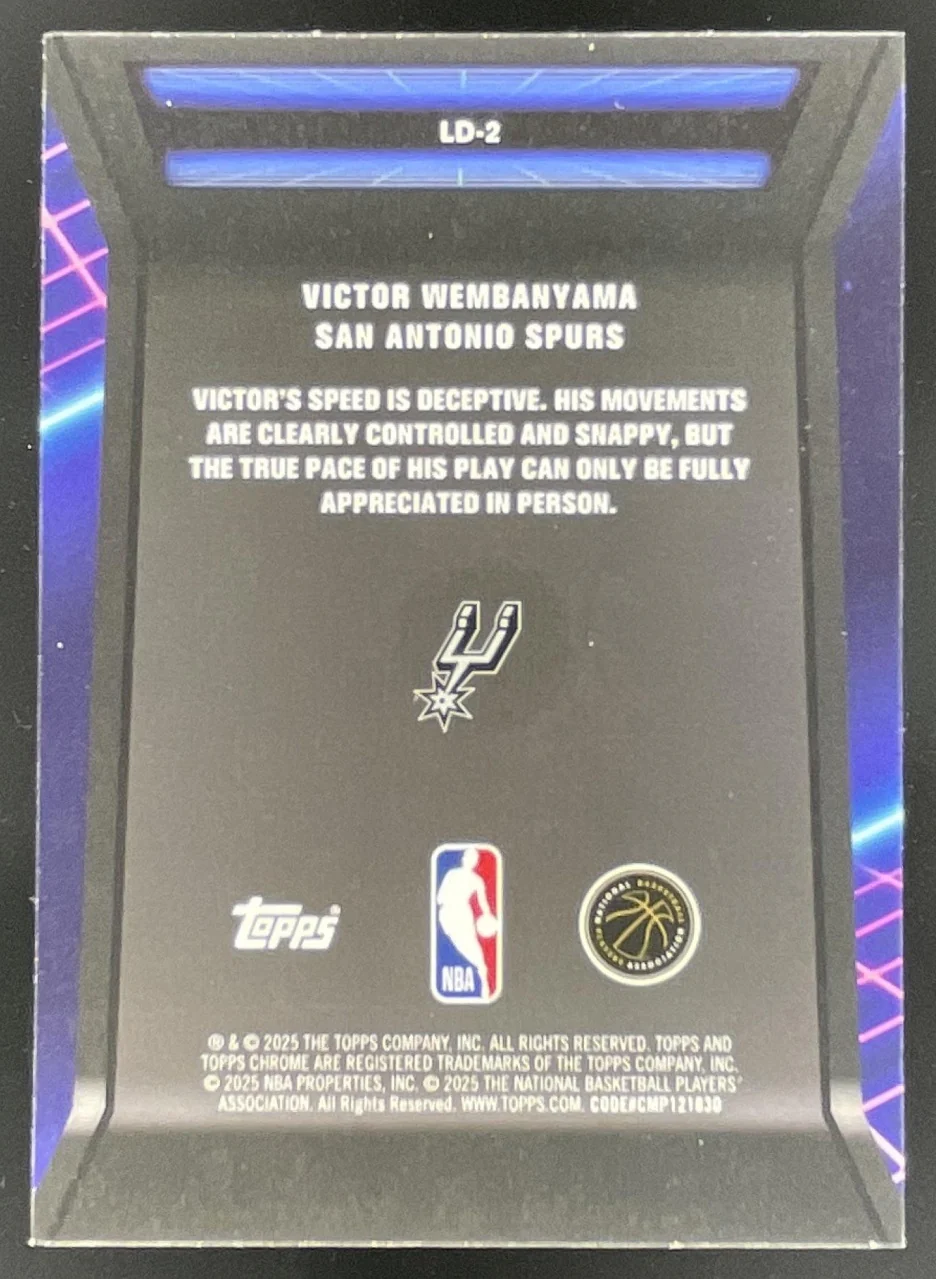 2025-26 Topps Chrome Loading #LD-2 Victor Wembanyama - Image 2