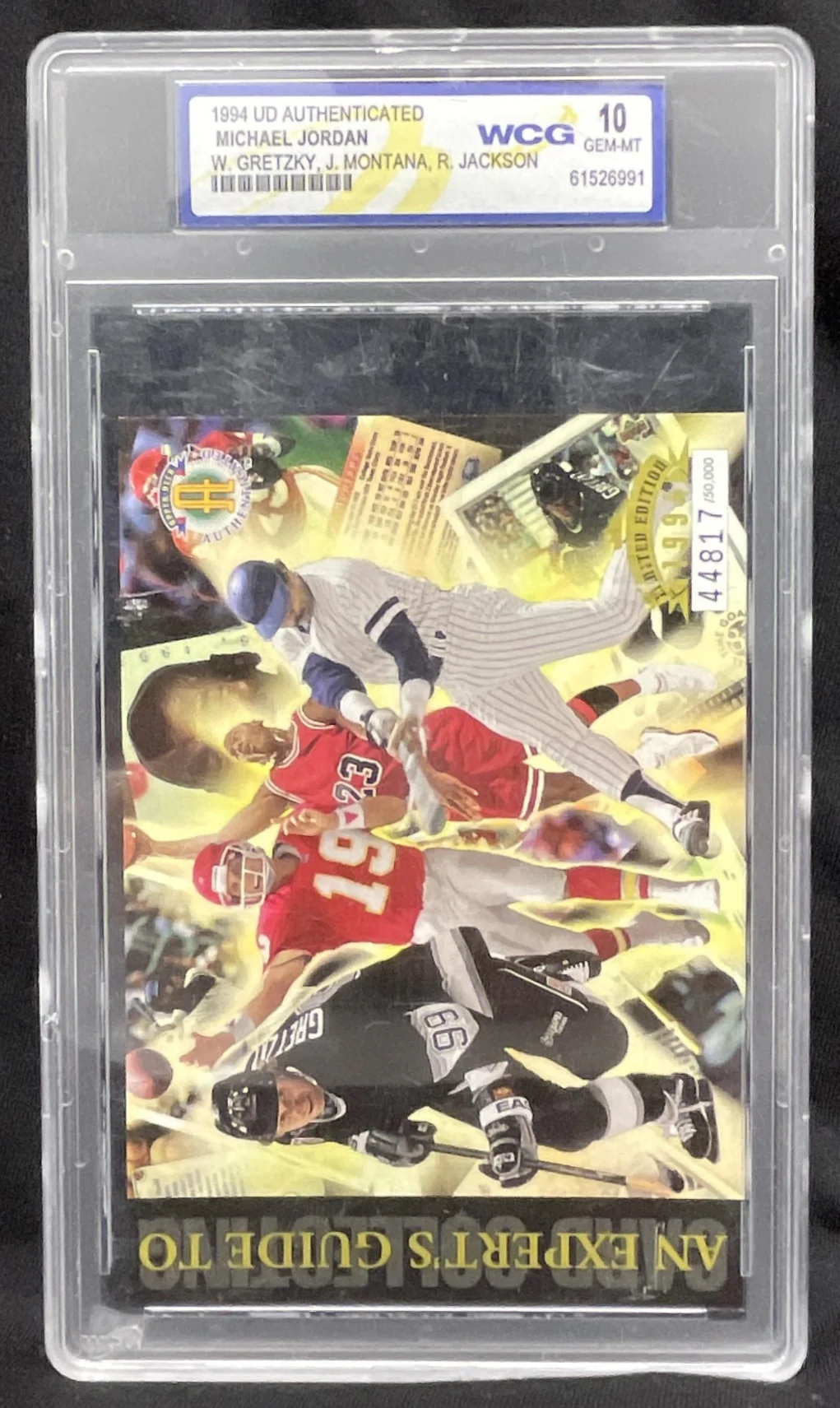 1994 UD Authenticated Michael Jordan Wayne Gretzky Montana Jackson WCG 10