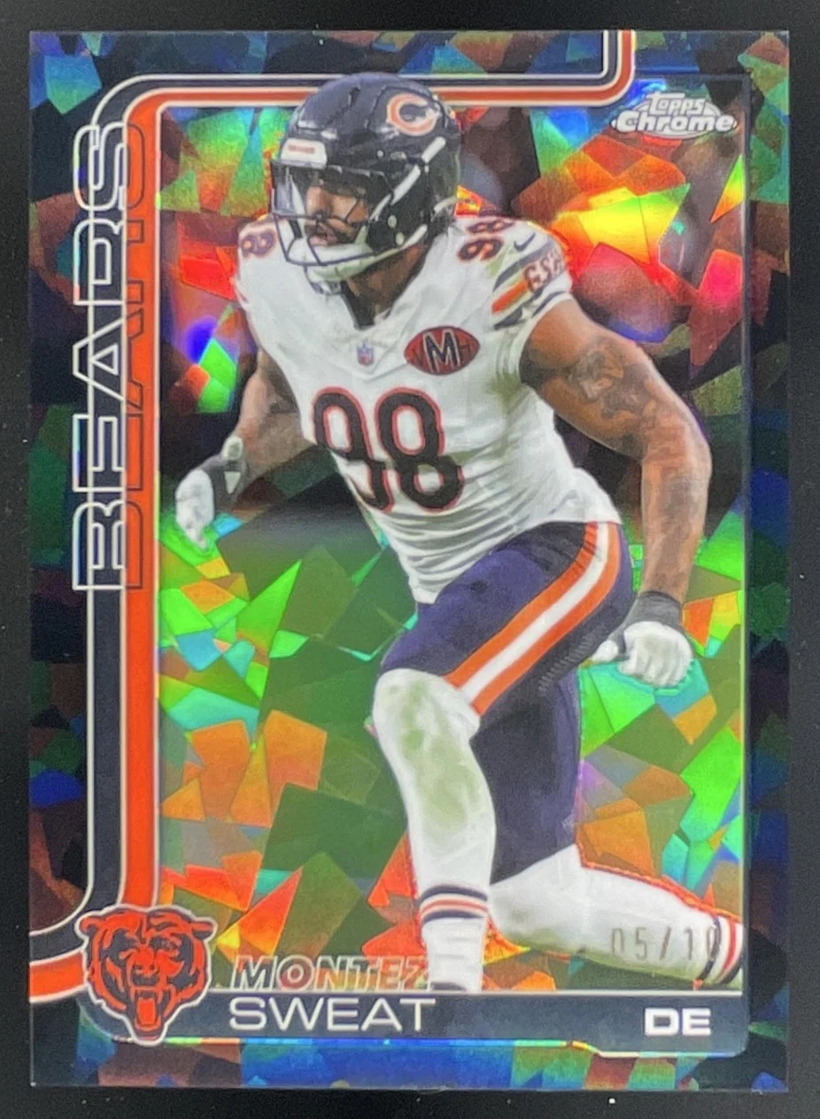 2025 Topps Chrome Sapphire Black Refractor #56 Montez Sweat /10