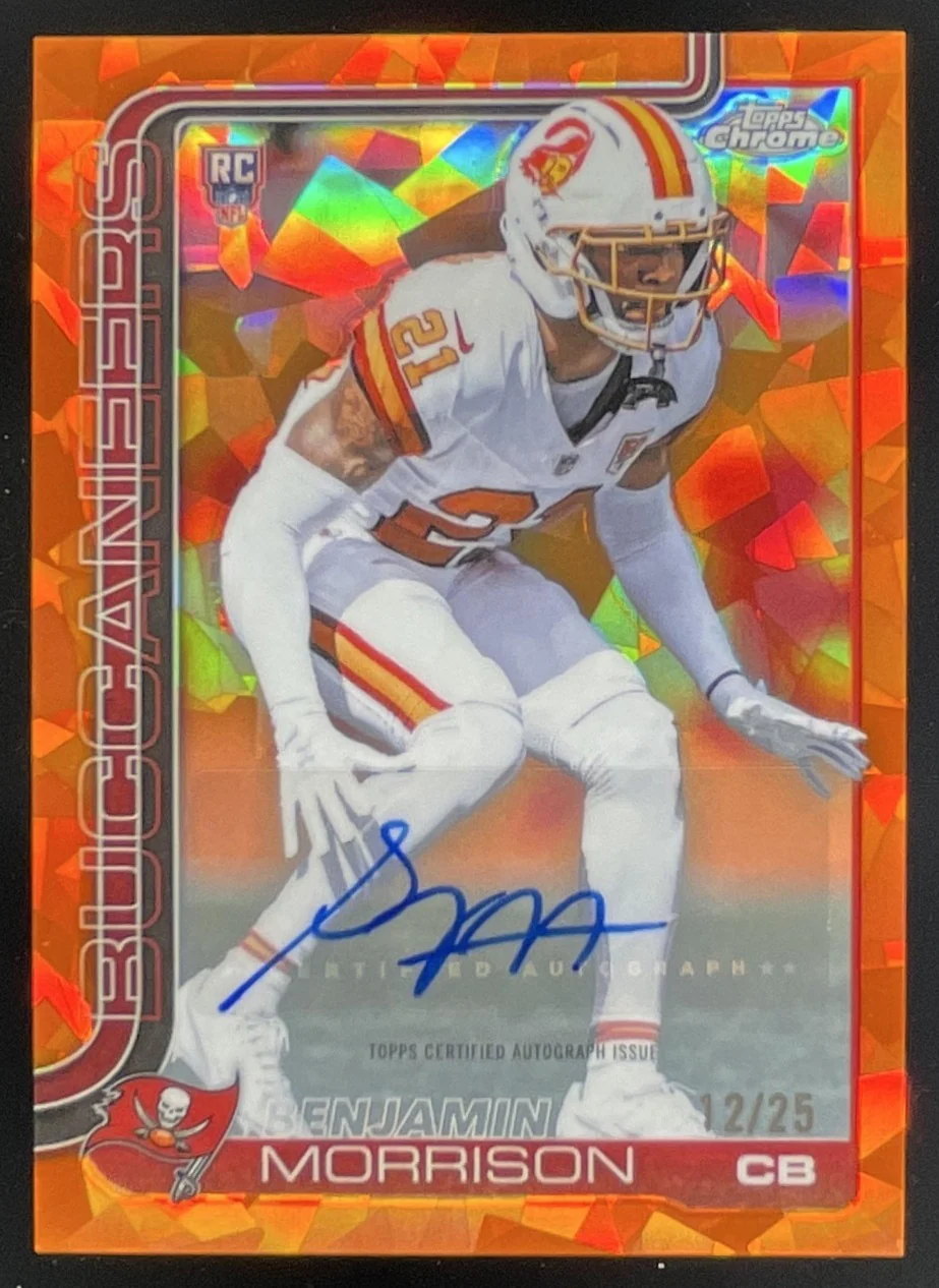 2025 Topps Chrome Sapphire Rookie Orange #RA-BM Benjamin Morrison RC Auto /25