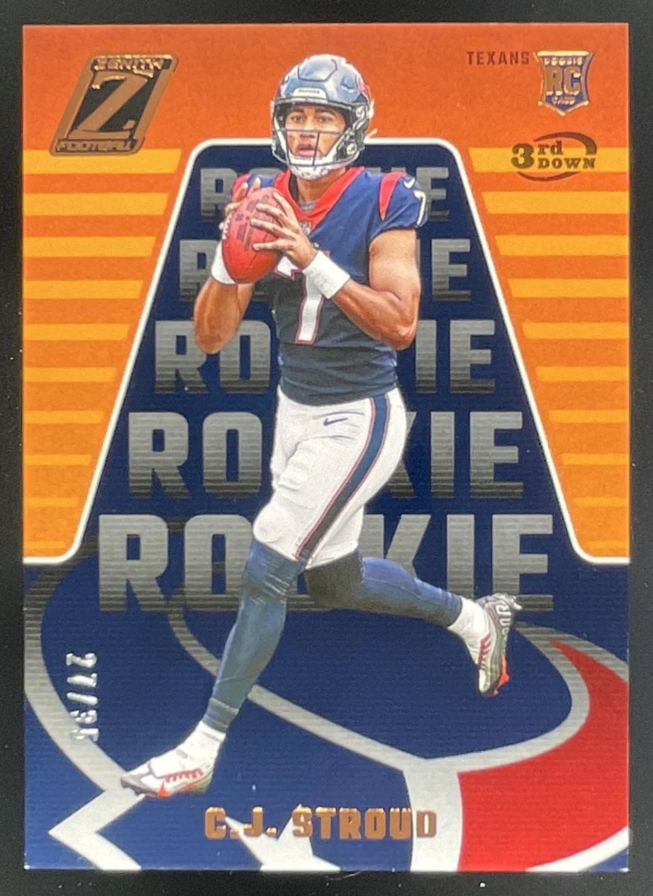 2023 Panini Zenith 3rd Down #112 C.J. Stroud RC /35