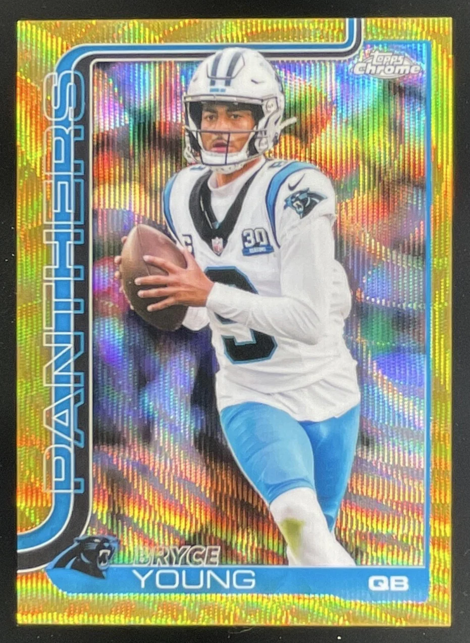 2025 Topps Chrome Gold Wave Refractor #40 Bryce Young /50