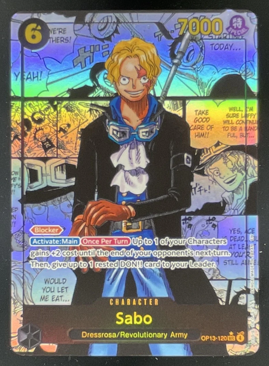 2025 One Piece Carrying On His Will Manga Art #OP13-120 Sabo SSP