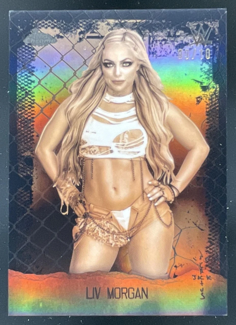 2025 Topps Chrome WWE x Cactus Jack Astroknights Black #AOK-49 Liv Morgan /10