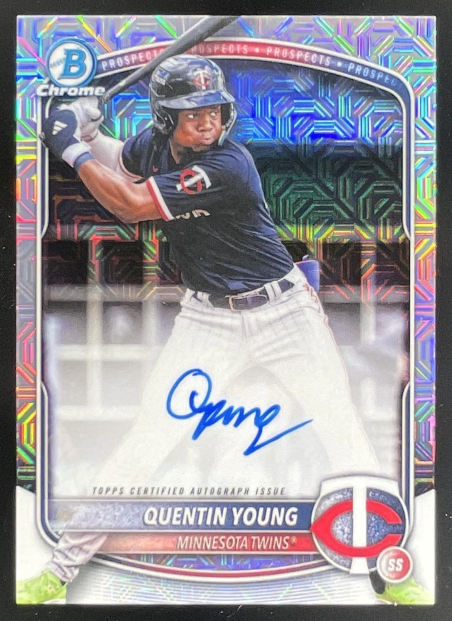 2025 Bowman Draft Chrome Mojo #BMA-QY Quentin Young RC Auto