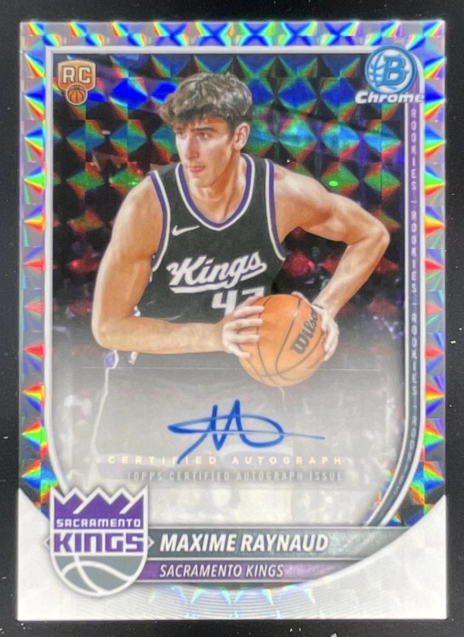 2025-26 Bowman Chrome Geometric #BCA-MR Maxime Raynaud RC Auto
