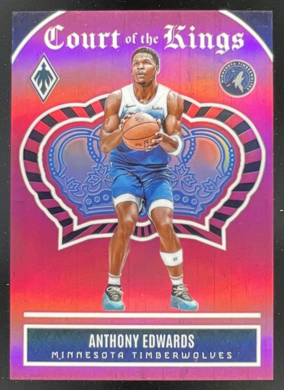 2023-24 Panini Phoenix Court of the Kings Pink #25 Anthony Edwards /99