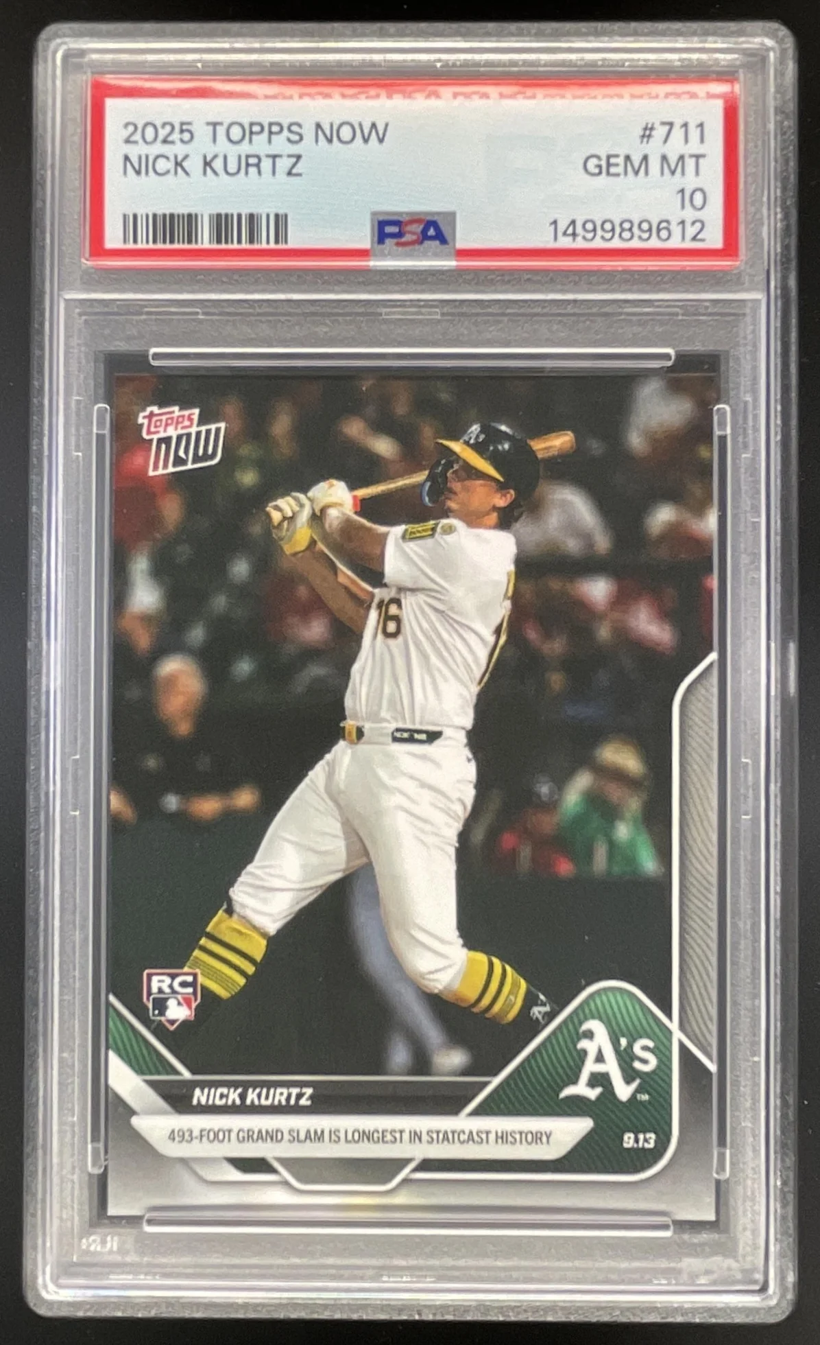 2025 Topps Now #711 Nick Kurtz PSA 10