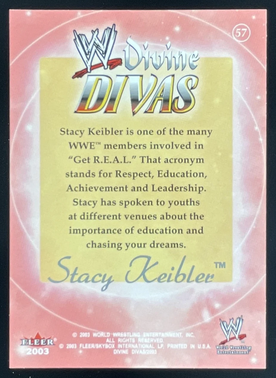 2003 Fleer WWE Divine Divas #57 Stacy Keibler - Image 2