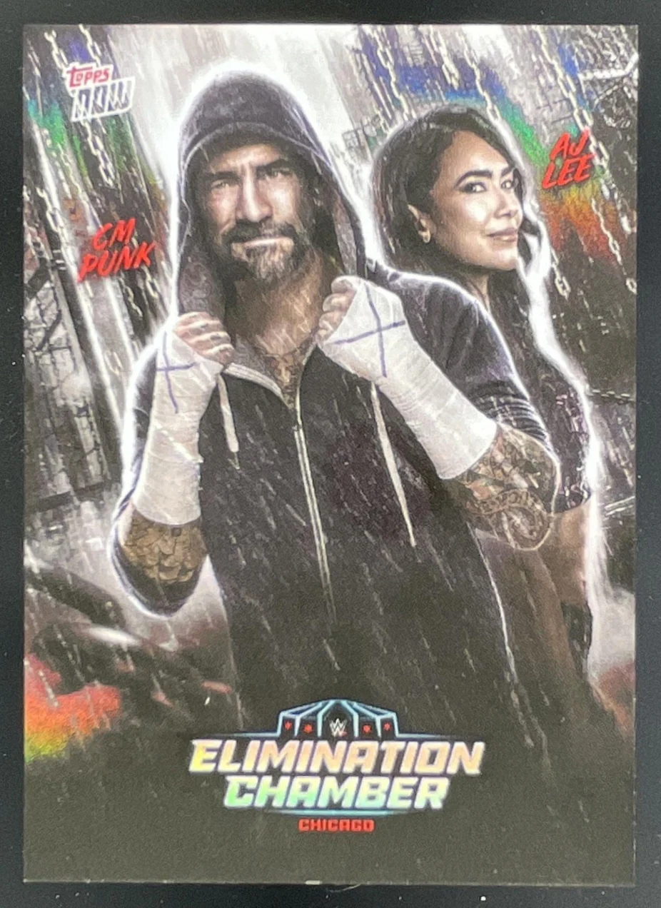 2026 Topps Now WWE Elimination Chamber #EC26 Elimination Chamber Poster