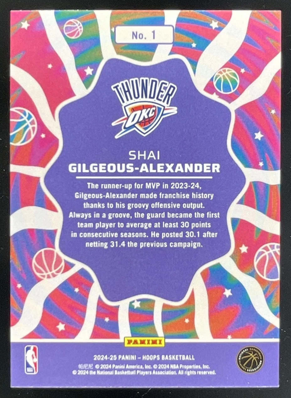 2024-25 Panini Hoops Funkadelic #1 Shai Gilgeous-Alexander - Image 2
