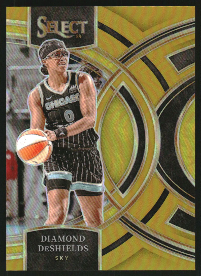 2024 Select WNBA Gold Prizms #112 Diamond DeShields /10