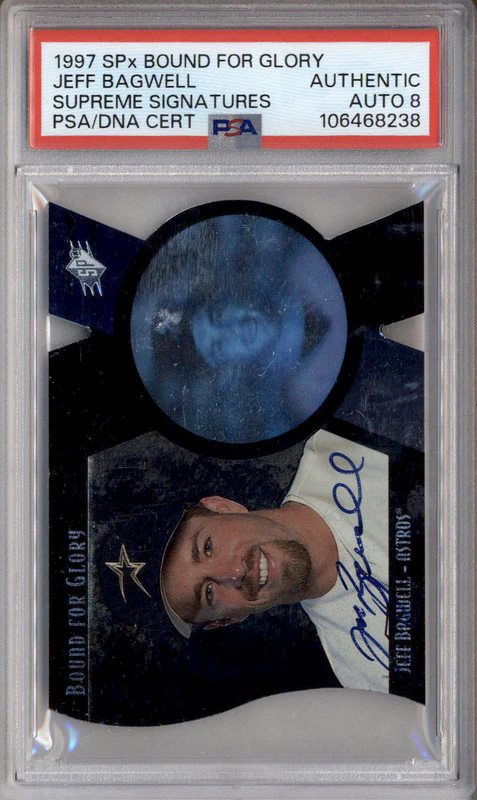 1997 Spx Bound For Glory Supreme Signatures Jeff Bagwell Auto /250 PSA Authentic