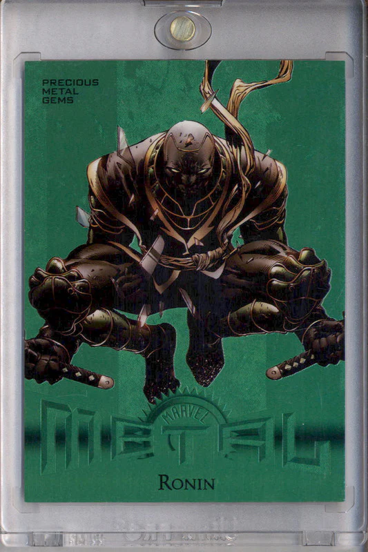 2024 Skybox Metal Universe Marvel Avengers Retro Precious Gems Green Ronin /100