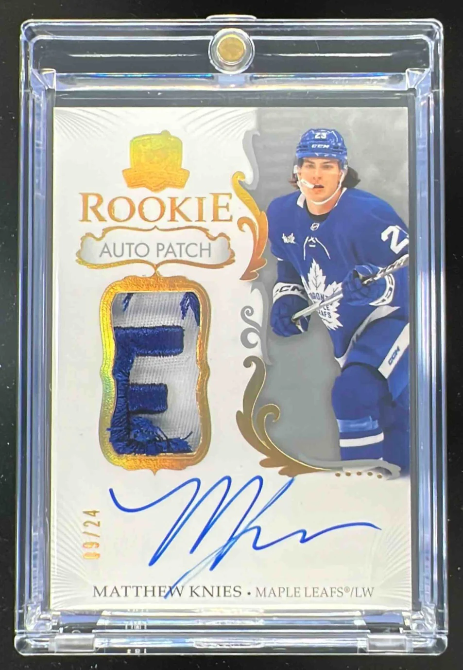 2023-24 The Cup Gold Foil #128 Matthew Knies Autograph RC Auto /24